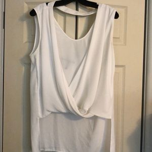 Front drape blouse